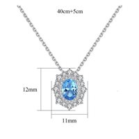 Necklace Gaurosa Woman Fantasy in Silver Zirconia SN0313 - SN0313